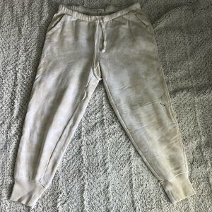 Aerie Gold tye dye joggers